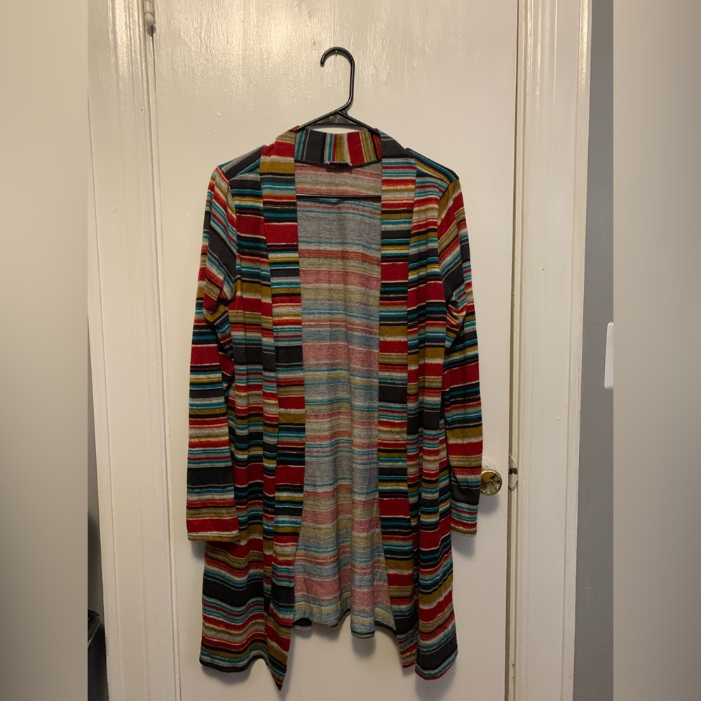 Long Colorful Cardigan